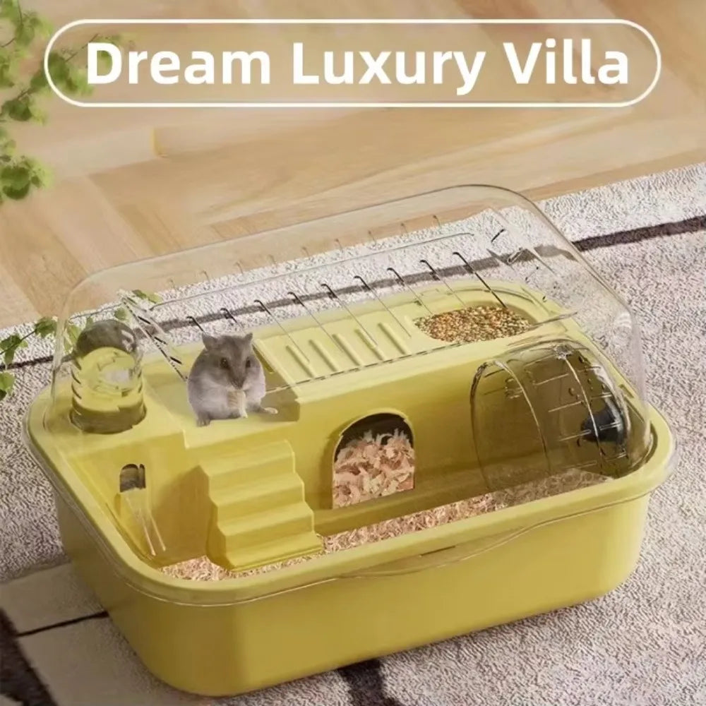 Portable Hamster Travel Cage – All-in-One with Wheel, Water Bottle & Food Bowl