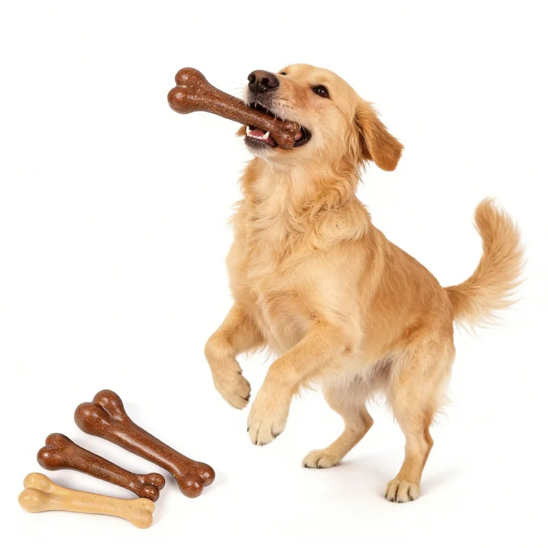 Dog Bone Chews Toys Nearly Ind estructible Natural Non-Toxic Anti-bite Puppy Toys For Small Medium Large Dog Pet Chew Toy