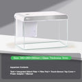 Ultra Clear Glass Desktop Aquarium Eco System Self Circulating for Home Office Living Room Coral Reef Fish Tank