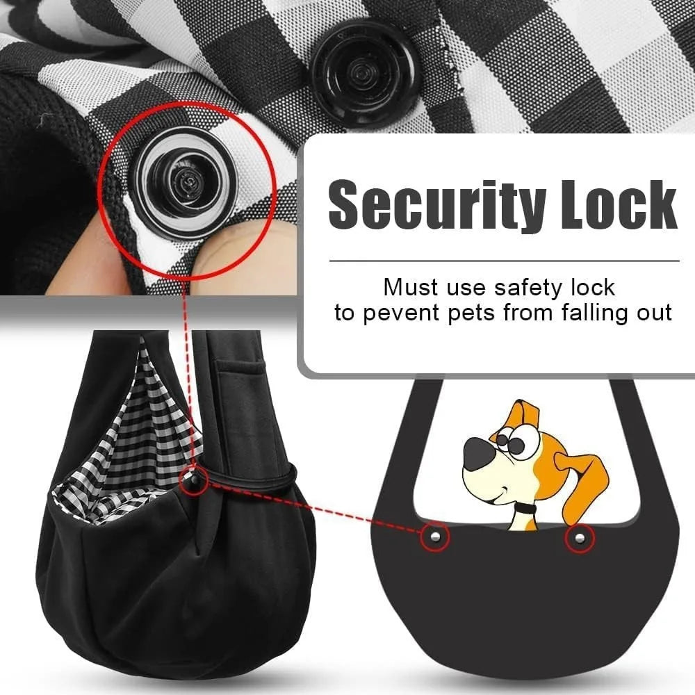 Dog Carrier Sling - Hand-Free Dog Carriers for Small Dogs and Cats, Puppy Sling Carrier, Travel Safety Harness,Puppy Essentials