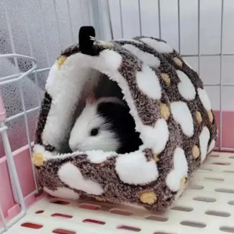 Warm Hamster House Soft Beds And Houses Rodent Cage For Hamster Hedgehog Squirrel Rats Cotton Guinea Pig Accessor