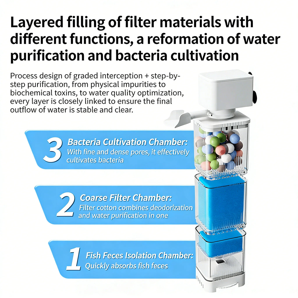 Aquarium Filter Pump Fish Tank Submersible Silent Air Oxygen Aerator Internal Water Pump Aquarium Air Pump Wave Maker 220v