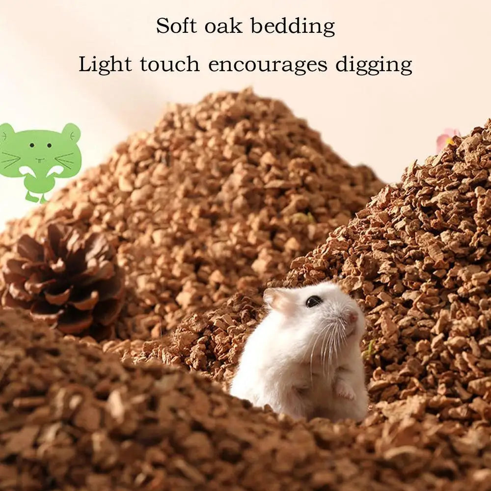 hamster oak pellets Bedding supplies Natural air drying moisture absorption Odor Control for Small Animals Habitat Decoration