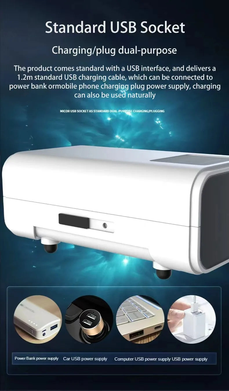 Aquarium Fish Tank Oxygen Pump Charging Dual-Purpose Air Pump Usb Lithium Battery Household Portable Fishing Mute 6000mA Outdoor