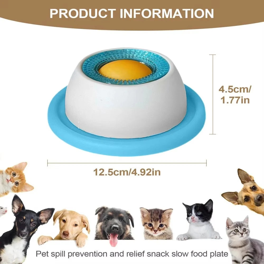 Dog & Cat Lick Mat – Slow Feeder Non-Slip Licking Bowl for Calm & Enrichment