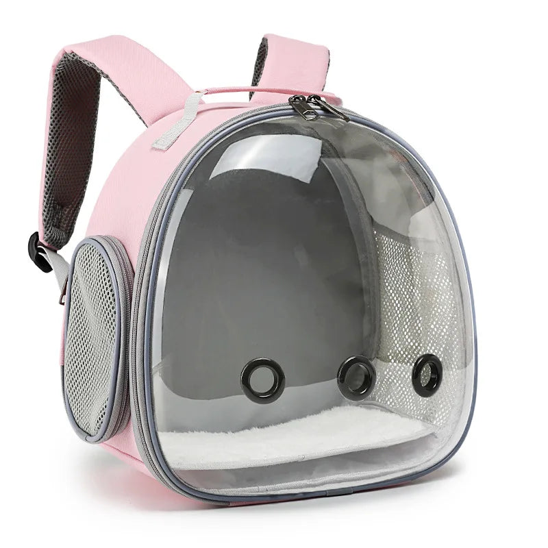 Bird Backpack Bird Carrier Travel Bag for Birds ParrotS Small Pet Acrylic Bubble Portable Bird Cage Outdoor Travel Hiking