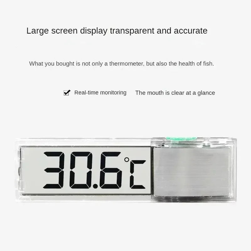 1pcs Aquarium Thermometer Electronic LCD Digital Fish Tank Temperature Measurement Fish Tank Temp Meter Aquarium Accessories