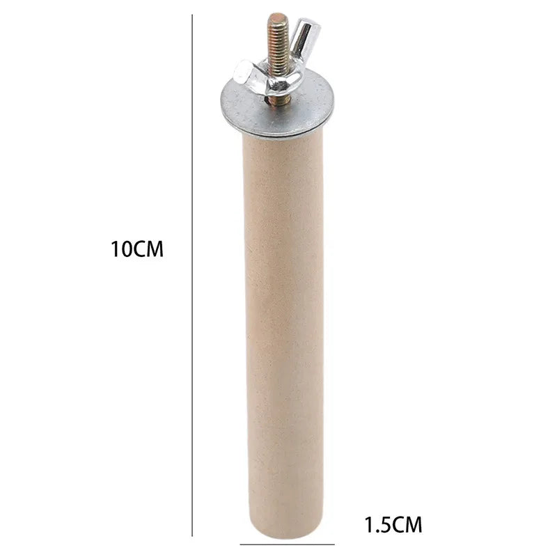 Bird Mirror Wooden Interactive Play Toy With Perch For Small Parrot Budgies Parakeet Cockatiel Conure Lovebird Cage Accessories