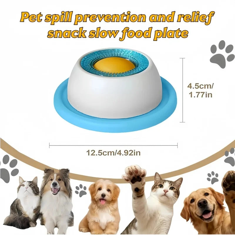 Dog & Cat Lick Mat – Slow Feeder Non-Slip Licking Bowl for Calm & Enrichment