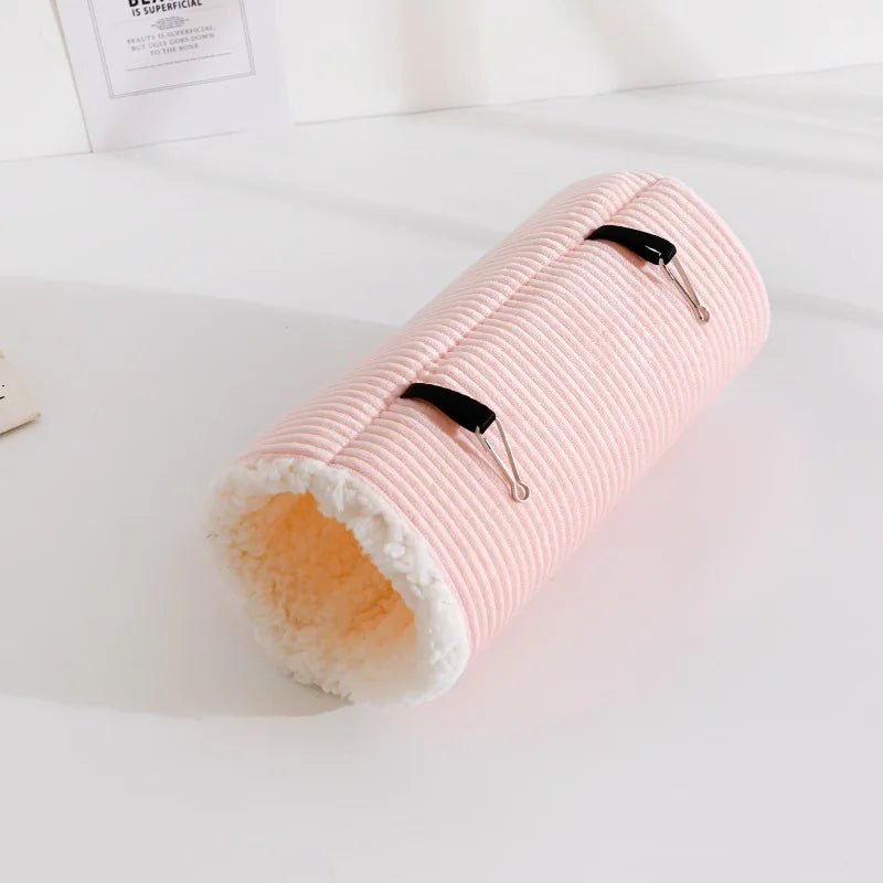 Hamster Plush Tunnel Hammock – Warm Cozy Nest for Small Animals