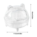 Hamster Sand Bath Container – Fully Transparent Anti-Spill Bathroom for Small Pets