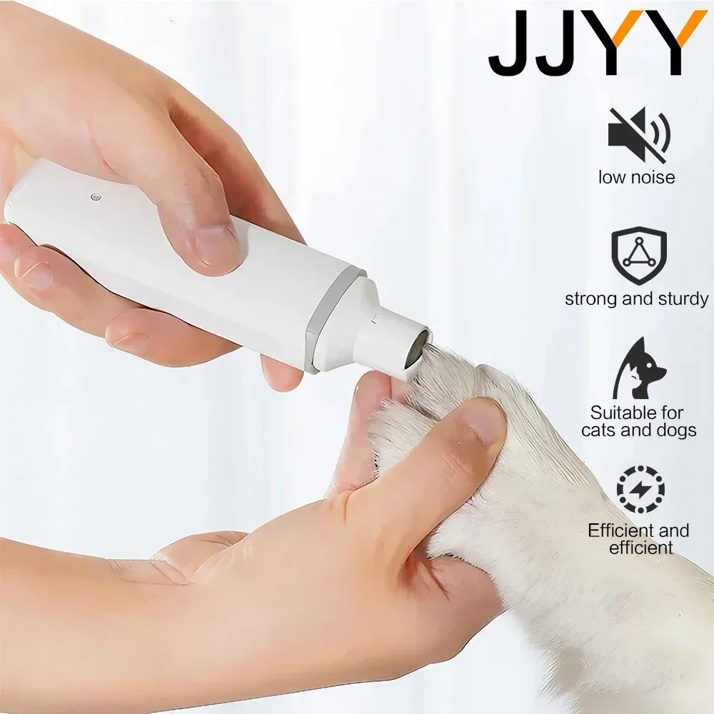 Electric Pet Nail Clipper Cats Dogs Trimmer Grooming Tool Sharpener Care Quiet Safe Painless Easy Use Pets Claw Clippers