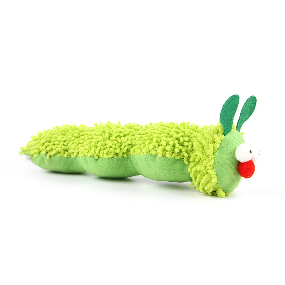 Cat Chew Toys Caterpillar Catnip Molar Toy Silvervine Cat Teaser Interaction Toy Clean Mouth Kitten Toy Pet Supplies Accessories