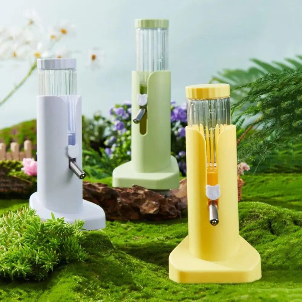 Hamster Water Bottle with Stand – Leak-Proof & Height Adjustable Dispenser