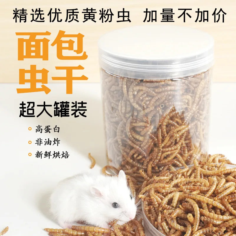 Hamster Food Snacks Birds Hedgehog Guinea Pig Pet Nutrition Feed Food Dried Bread worms