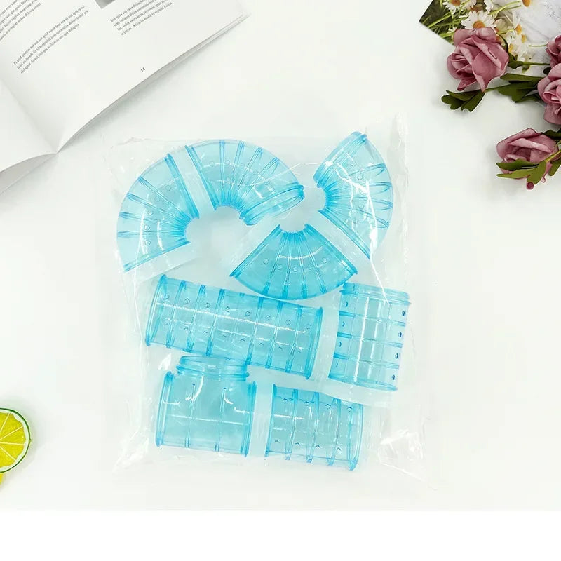 Hamster DIY Tunnel Maze Set – Modular Pipe System for Small Pets