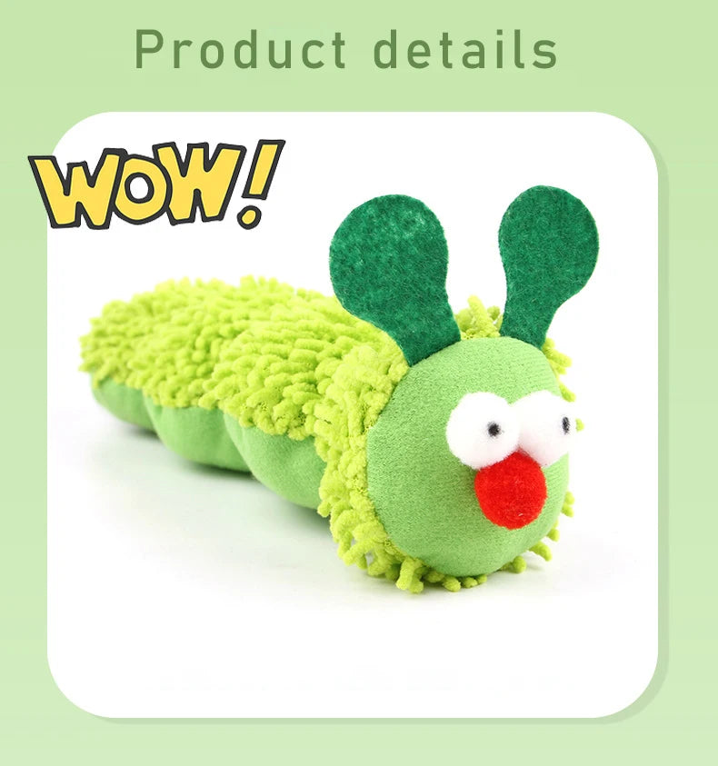Cat Chew Toys Caterpillar Catnip Molar Toy Silvervine Cat Teaser Interaction Toy Clean Mouth Kitten Toy Pet Supplies Accessories