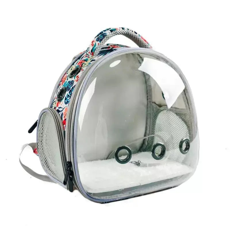 Bird Backpack Bird Carrier Travel Bag for Birds ParrotS Small Pet Acrylic Bubble Portable Bird Cage Outdoor Travel Hiking