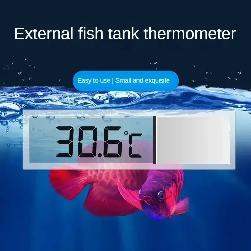 1pcs Aquarium Thermometer Electronic LCD Digital Fish Tank Temperature Measurement Fish Tank Temp Meter Aquarium Accessories