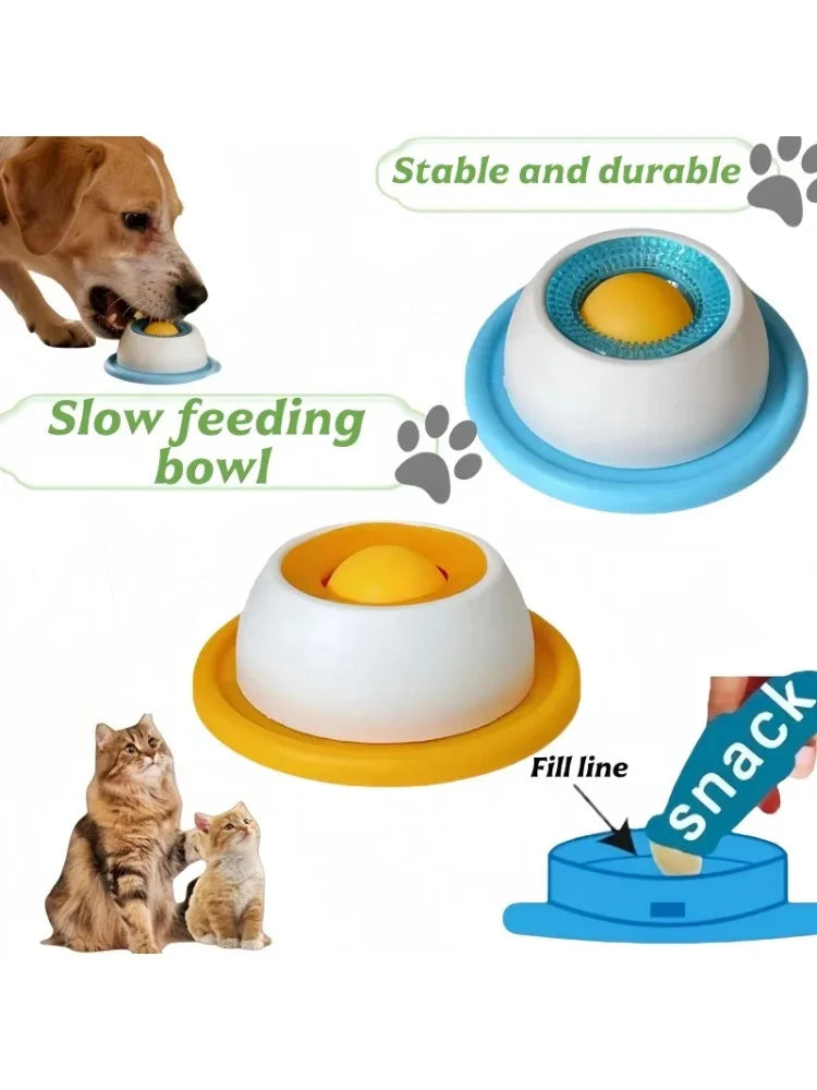 Dog & Cat Lick Mat – Slow Feeder Non-Slip Licking Bowl for Calm & Enrichment