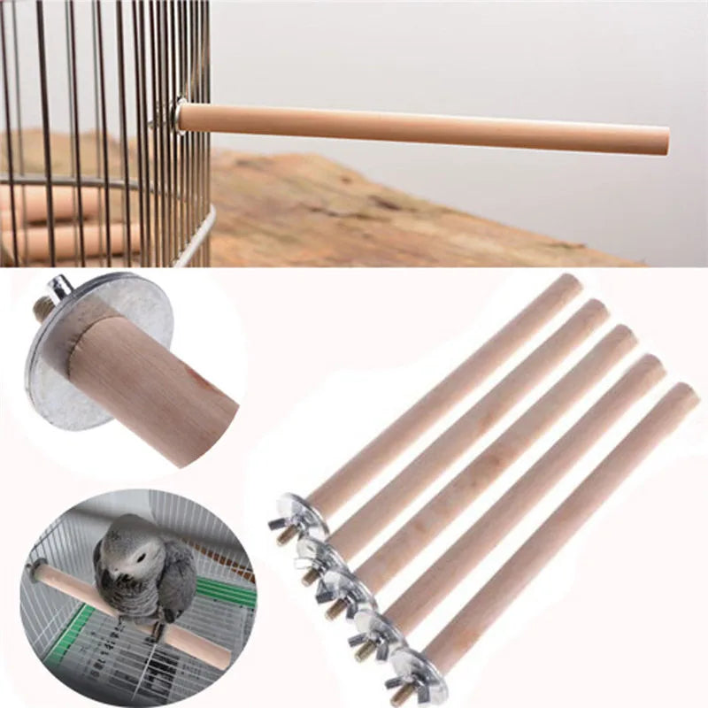 Bird Mirror Wooden Interactive Play Toy With Perch For Small Parrot Budgies Parakeet Cockatiel Conure Lovebird Cage Accessories