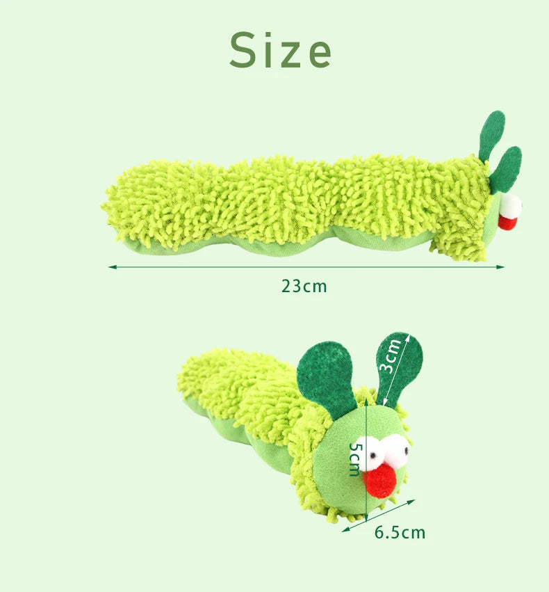 Cat Chew Toys Caterpillar Catnip Molar Toy Silvervine Cat Teaser Interaction Toy Clean Mouth Kitten Toy Pet Supplies Accessories