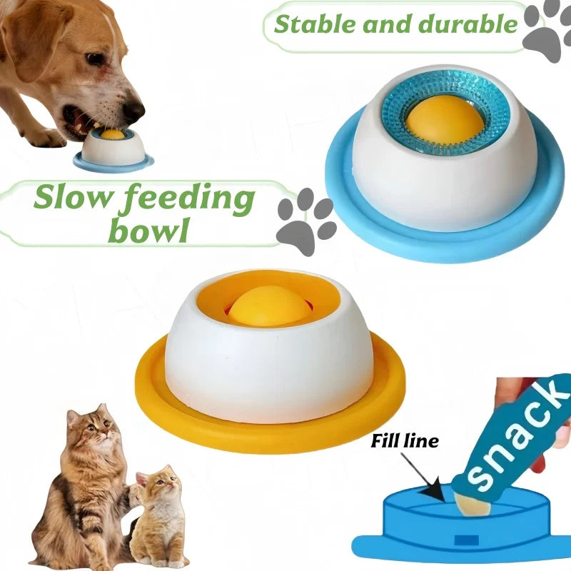 Dog & Cat Lick Mat – Slow Feeder Non-Slip Licking Bowl for Calm & Enrichment