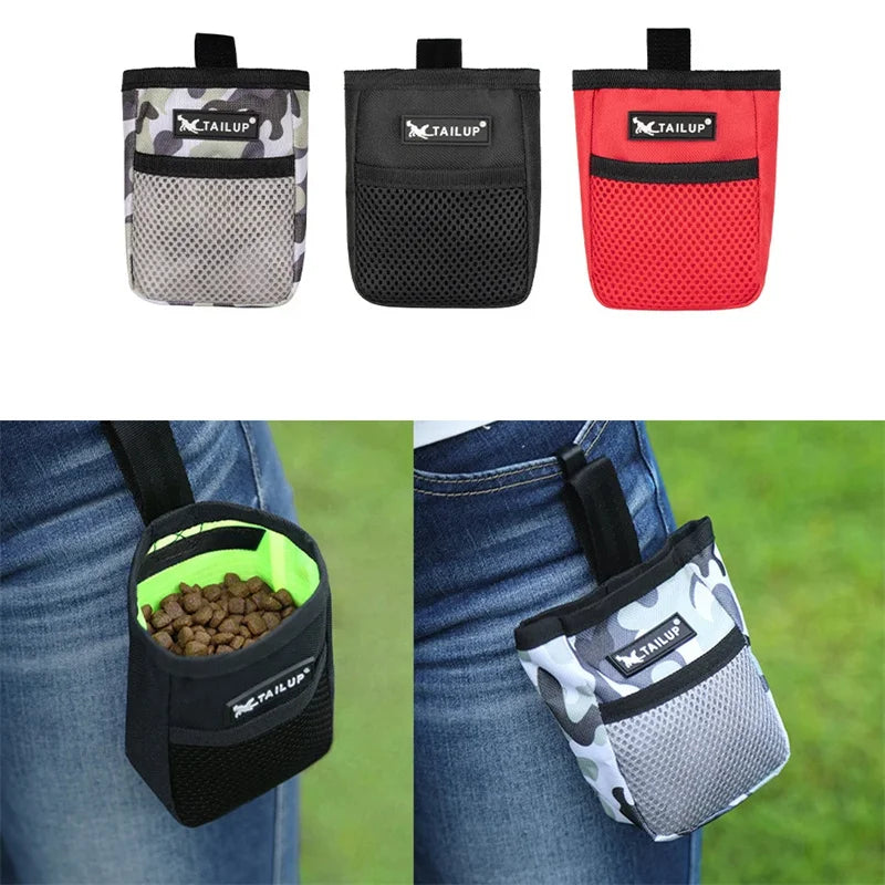 Dog Training Treat Pouch – Portable Snack Reward Bag with Waist Clip