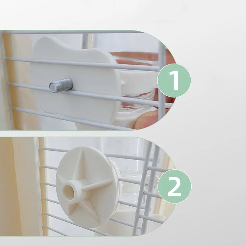 Bird Water Dispenser for Cage, Automatic Bird Water Feeder, Parrot Cage Food Bowl Drinker, Bird Cage Accessories