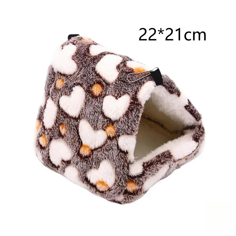 Warm Hamster House Soft Beds And Houses Rodent Cage For Hamster Hedgehog Squirrel Rats Cotton Guinea Pig Accessor