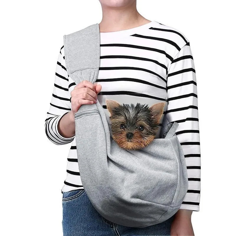 Dog Carrier Sling - Hand-Free Dog Carriers for Small Dogs and Cats, Puppy Sling Carrier, Travel Safety Harness,Puppy Essentials