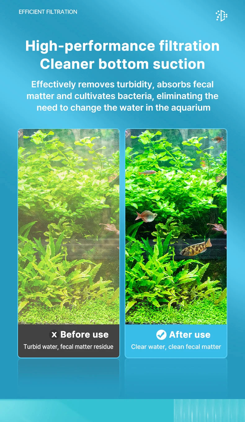 Aquarium Filter Pump Fish Tank Submersible Silent Air Oxygen Aerator Internal Water Pump Aquarium Air Pump Wave Maker 220v