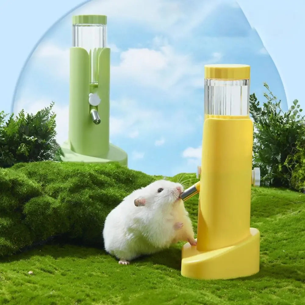 Hamster Water Bottle with Stand – Leak-Proof & Height Adjustable Dispenser