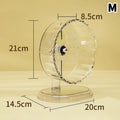〔W〕Hamster Exercise Wheel Acrylic Transparent with Stand Prevent Slip Easy Clean for Hamster Cage Versatile〔Winter1〕