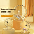 Hamster Silent Running Wheel – Transparent Exercise Toy Easy to Clean (18/21/24 cm)