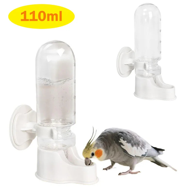 Bird Water Dispenser for Cage, Automatic Bird Water Feeder, Parrot Cage Food Bowl Drinker, Bird Cage Accessories