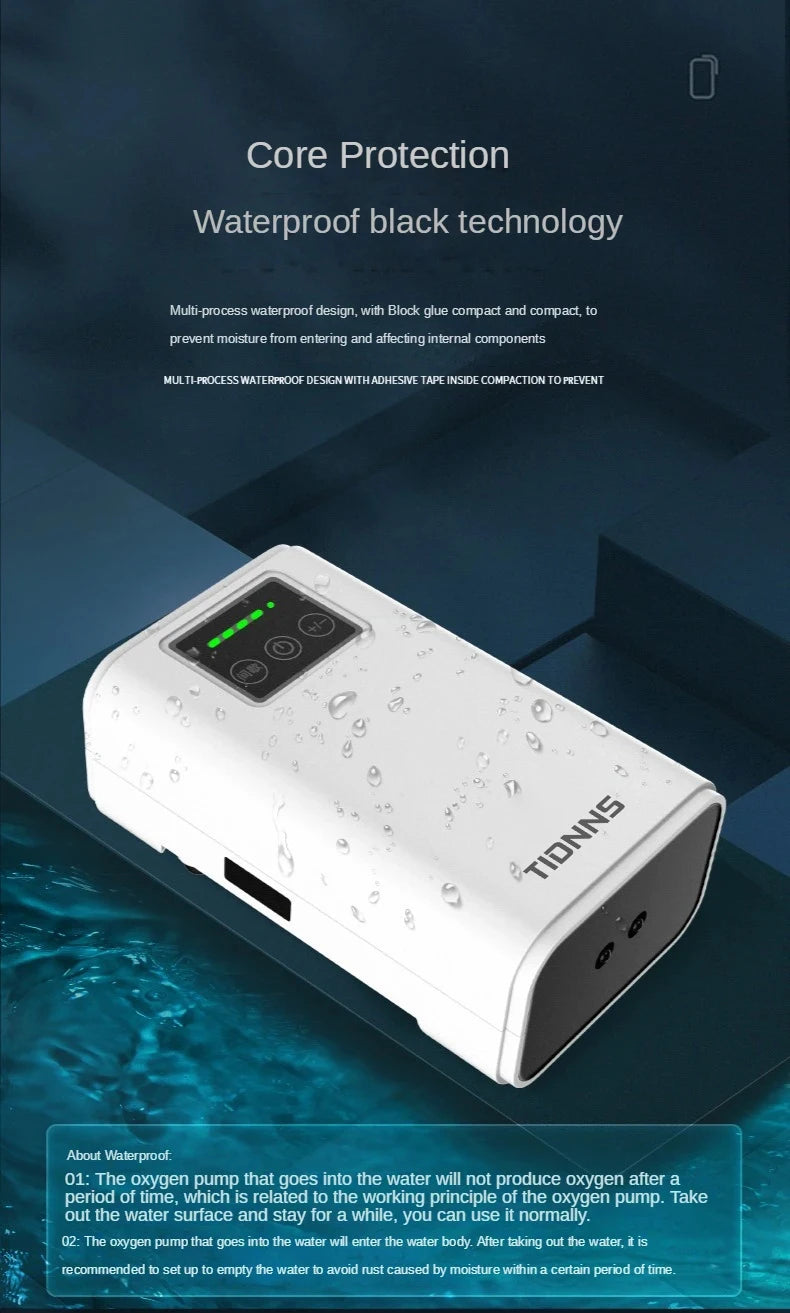 Aquarium Fish Tank Oxygen Pump Charging Dual-Purpose Air Pump Usb Lithium Battery Household Portable Fishing Mute 6000mA Outdoor